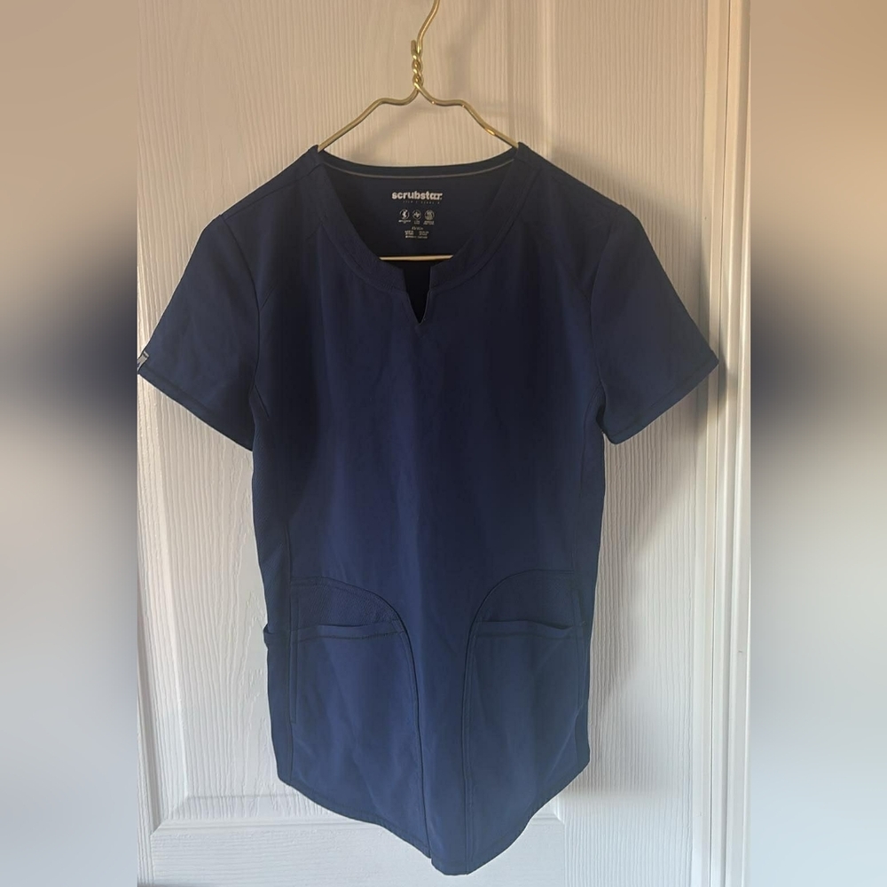 Scrubstar Women's. Xs Top in Navy‎ Blue Medical,Utility